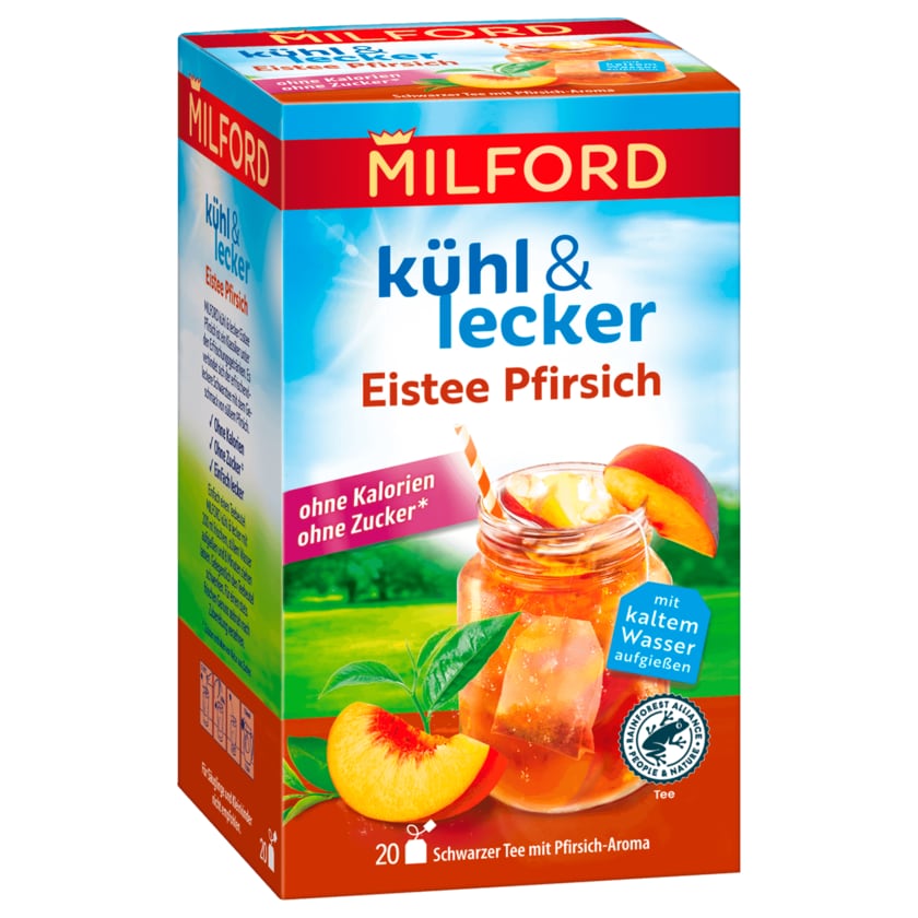 Milford kühl & lecker Eistee Pfirsich 50g, 20 Beutel